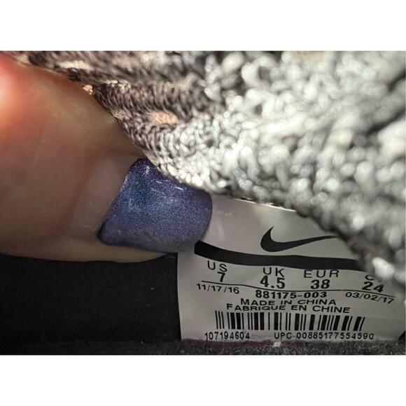 Nike Max Air Thea Ultra Flynet Oreo Sneaker 7 Sock-like Fit Comfort Black Pink - Picture 8 of 11